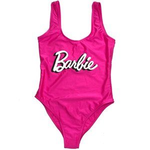Hot Pink Barbie Official Swimsuit One Piece Small